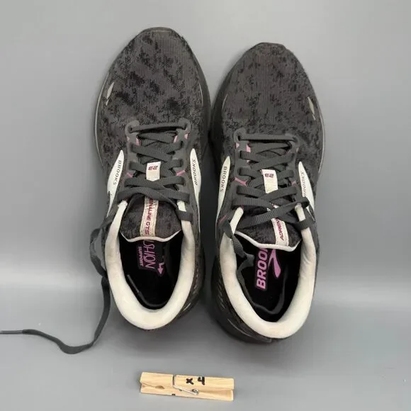 Brooks Adrenaline GTS 23 Womens 8.5 Black Gray Low Top Running Athletic Sneakers - Picture 10 of 10